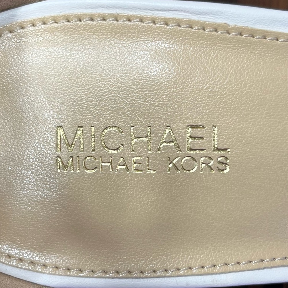 NWOB MICHAEL KORS Women’s Fiona Wedge Sandals Shoes Size 10 - Picture 4 of 10
